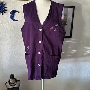Cactus Size small Purple Vintage Vest